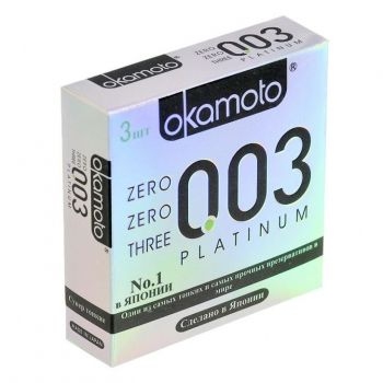 Bao cao su Okamoto 0.03 Platinum 3s